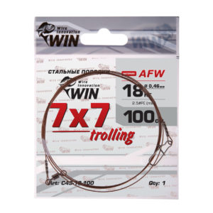Поводок WIN 7×7 Trolling (AFW) 18кг 100см (1шт)